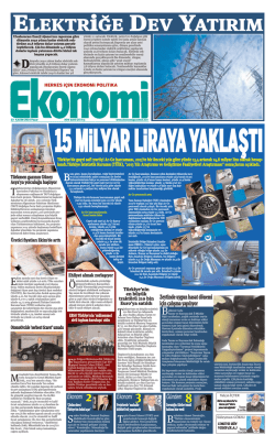 ELEKTRiĞE DEV YATIRIM