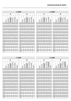 hazır bulunuşluk sınavı 8. sınıf 6. sınıf 7. sınıf 5. sınıf aaaabbbb