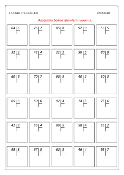 kalanlı bölme - Kartanelerim.com