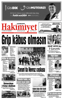 23 mart.qxd - &Ccedil;orum Hakimiyet Gazetesi