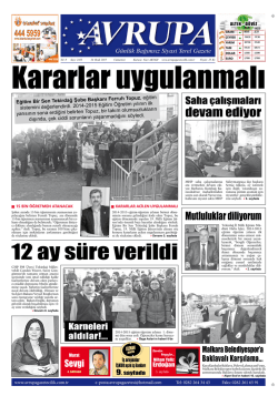 Hazine garantisi var mı? - Avrupa Gazetesi | Tekirdağ