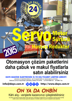 Broşür PDF - Daye Endüstriyel Otomasyon Çözümleri