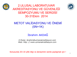 Metot Validasyonu - Uzman Laboratuvar Akreditasyon Danışmanlık