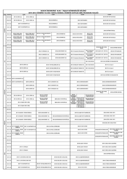 bozok &uuml;niversitesi mmf inşaat m&uuml;hendisliği b&ouml;l&uuml;m&uuml; 2014-2015