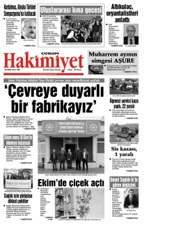 28 ekim.qxd - Çorum Hakimiyet Gazetesi
