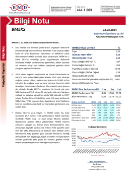 bmeks - Bizim Menkul Değerler
