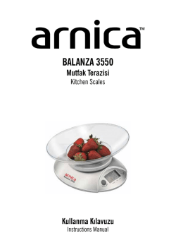 BALANZA 3550 Mutfak Terazisi
