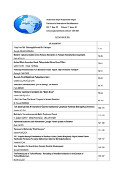İ&Ccedil;İNDEKİLER DİL-EDEBİYAT &ldquo;Kapı&rdquo;nın Dili: G&ouml;stergebilimsel Bir
