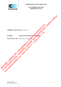 İş planı &ouml;rneğini indir.