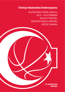 T&uuml;rkiye Basketbol Federasyonu - Spor Genel M&uuml;d&uuml;rl&uuml;ğ&uuml;