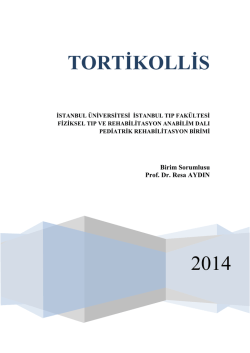 2014 TORTİKOLLİS - İstanbul Üniversitesi › İstanbul Tıp Fakultesi
