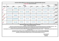 2.D&ouml;nem N&ouml;bet&ccedil;i &Ouml;ğretmen Programı