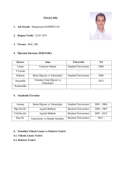 Doç.Dr. Hamparsun HAMPİKYAN