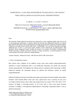 bildiri - Ulusal Mühendislik Ölçmeleri Sempozyumu - 2014