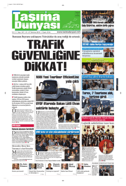 Taşıma Dünyası Gazetesi-147-PDF 21 Temmuz 2014 tarihli sayısını