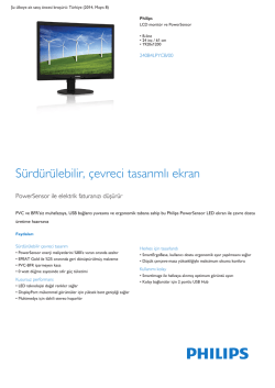 Product Leaflet: P-line 24 in&ccedil; / 61 cm LCD monit&ouml;r ve