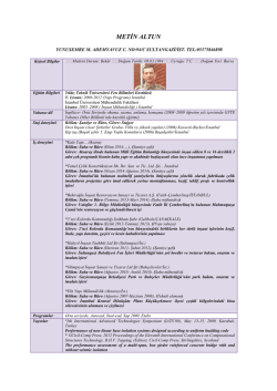 METİN ALTUN - PlaceHolder for imoistanbul.org