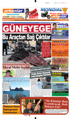 20 Ağustos 2014 - G&uuml;ney Ege Gazetesi