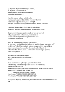 hayatta sadece biz yokuz