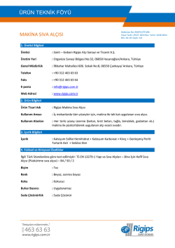 Makina Sıva Al&ccedil;ısı