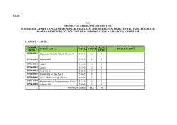 ECTS - Necmettin Erbakan &Uuml;niversitesi