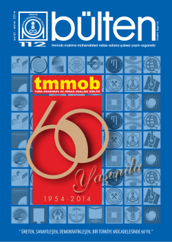 tmmob - Makina M&uuml;hendisleri Odası