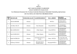 T.C MUĞLA ADLİ YARGI İLK DERECE