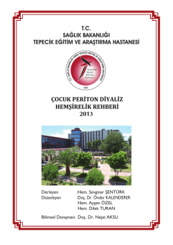cocuk diyaliz kapak.indd - Tepecik Eğitim ve Araştırma Hastanesi