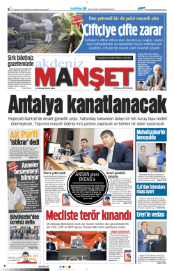 Akdeniz Manşet