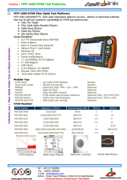 Shinewaytech MTP-1000 | OTDR Test Platformu