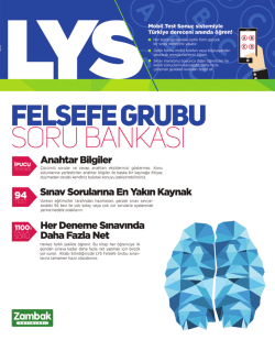 LYS Felsefe Grubu Soru Bankası