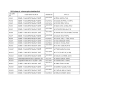 2014 yılına ait uzlaşma g&ouml;revlendirmeleri: