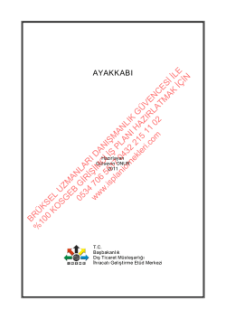 2014 kosgeb ayakkabı sanayi girişimci iş planı örnekleri dosyası