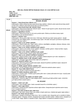 (Göstergeleri: Dikkat edilmesi gereken nesne/durum/olaya odaklanır