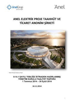 1- ANEL Faaliyet Raporu 9M2014