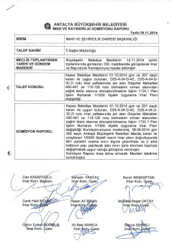 G&uuml;ndemin 37.Maddesi - Antalya Belediyesi