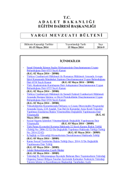 T.C. A D A L E T B A K A N L I Ğ I EĞĠTĠM DAĠRESĠ BAġKANLIĞI