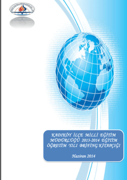Kadıköy İlçe MEM Brifing kitabı - İDEM Projesi resmi sayfasıdır