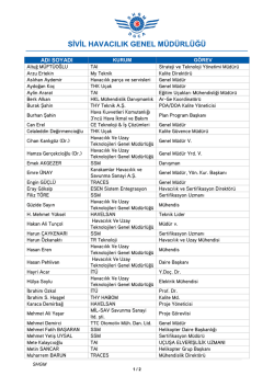 Katılım sağlayacakların listesi i&ccedil;in tıklayınız