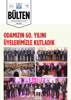 Aralık 2014 - Makina M&uuml;hendisleri Odası