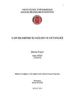 ÖDEV SON - İstanbul Yeni Yüzyıl Üniversitesi