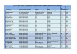2014-2015 Eğitim-&Ouml;ğretim Yılı Giden &Ouml;ğrenci
