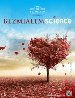 yazarlara bilgi - Bezmialem Science
