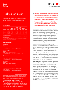 Turkish top-picks-Looking for resilience and outstanding