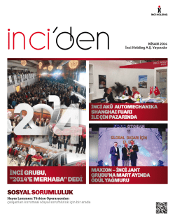 Nisan 2014 - İnci Holding