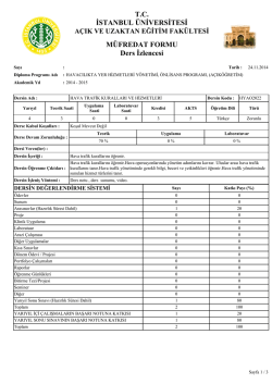 hava trafik kuralları ve hizmetleri - Havacılıkta Yer Hizmetleri Y&ouml;netimi