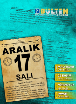 Bülteni açmak ve indirmek için tıklayınız. (3879 KB)