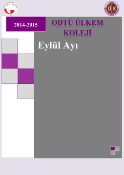 Eyl&uuml;l Ayı - &Uuml;lkem Koleji