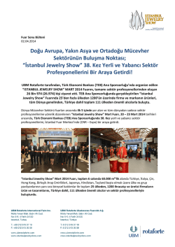 Mart 2014 - Istanbul Jewelry Show Ekim
