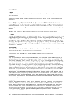 satış koşulları - Efes Oyun Parkı